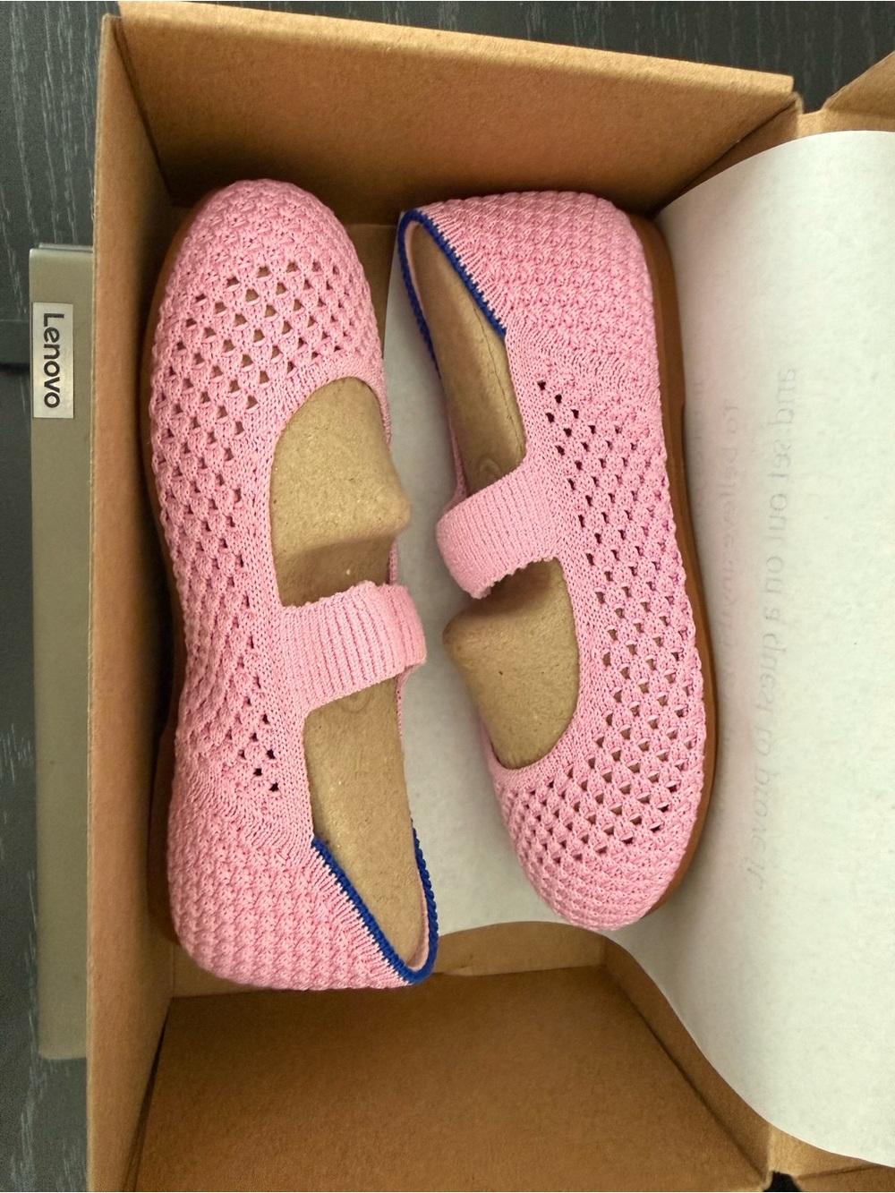 Rothy's Pink Knit Mary Jane Kids' Shoes